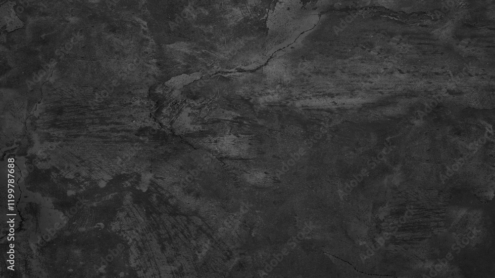 Aufkleber a black and white photo of a wall with a rough texture. the photo has a moody and dramatic feel to i