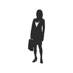 Business silhouette people