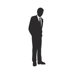 Business silhouette people