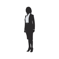 Business silhouette people