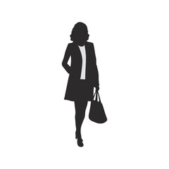 Business silhouette people