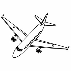 Air plane Silhouette Icon