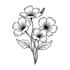 hand drowning  illustration of a flower
