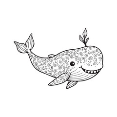 Free whale shark illustration vector file