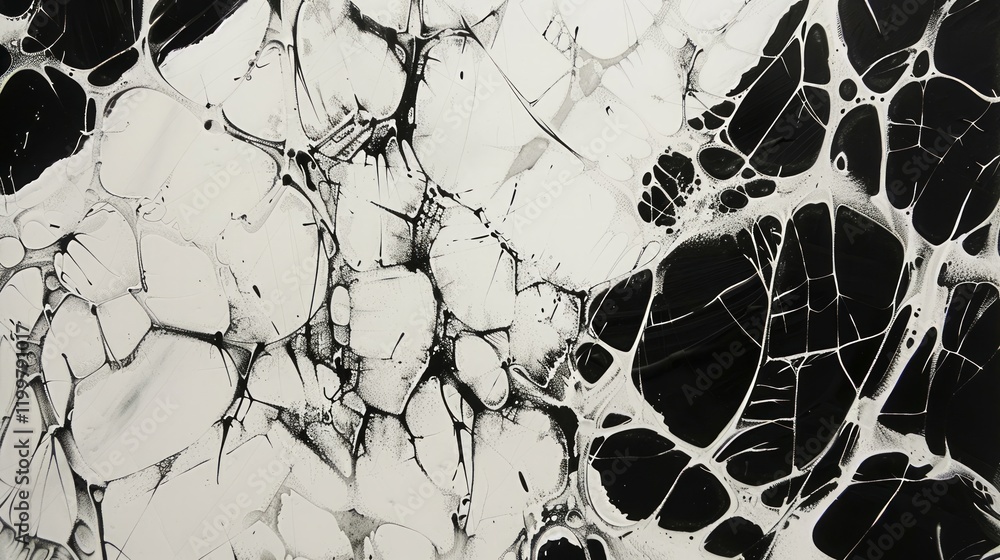 Poster the cracks form an intricate and natural pattern that resembles a web-like structure.