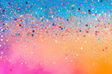 Colorful Abstract Background with Glitter and Confetti