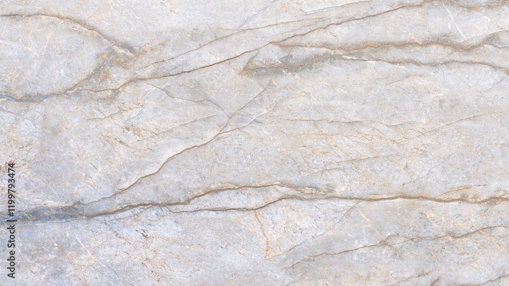 Leinwandbilder A white and gray marble wall with a pattern of swirls and lines. The wall is smooth and shiny, giving it a luxurious and elegant appearance. The pattern on the wall is reminiscent of a flowing river