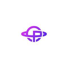Orbit of the planet P letter company logo.