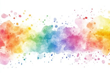 Colorful Watercolor Splash Pattern Design