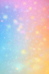 Colorful pastel gradient with sparkles and soft glowing effect