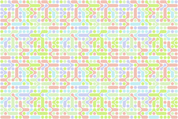 Obraz premium Pastel Blob Pattern Maze Design