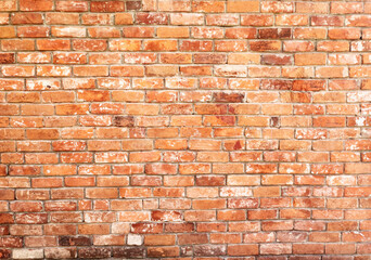Red brick wall texture background