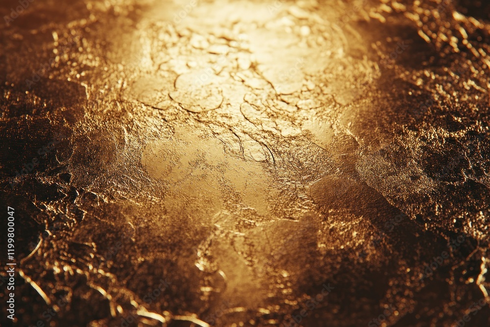 Poster golden texture with intricate patterns and depth