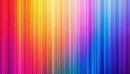 Vibrant rainbow gradient, smooth color transition, neon hues, prismatic colors, vertical stripes, psychedelic palette, high saturation, pride flag inspired, colorful minimalism