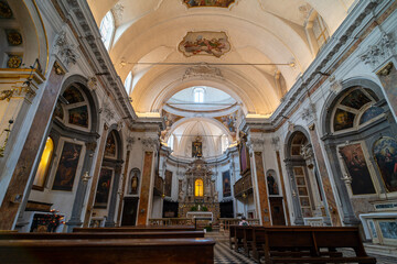 Elegant Interior of an Italian Church