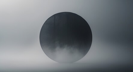 Abstract translucent dark circle background