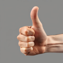 hand showing thumb up