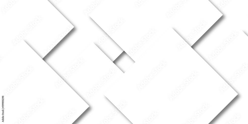Aufkleber elegant abstract background with grey lines with shadow. abstract white geometric overlapping square