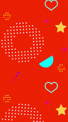 Abstract Background With Shapes