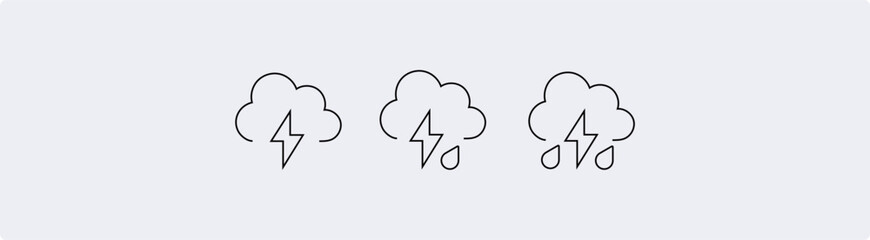 Cloud icon, Cloud Based Sharing Line Icon Design, Vector Stock Collection