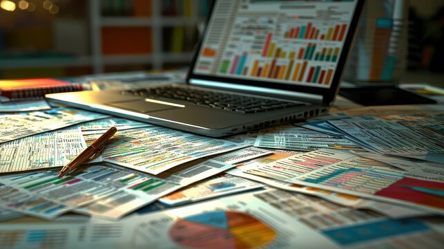 Business Professional Organizing Tax Income Strategies Office Document Management Professional Focused Analysis
