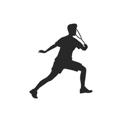 Silhouettes of sports people