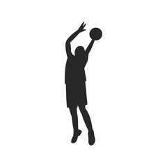 Silhouettes of sports people