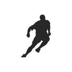 Silhouettes of sports people