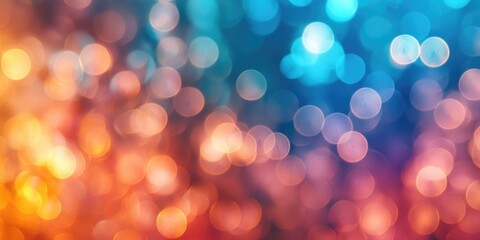 Blurry cityscape at night