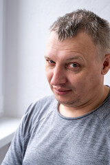 Fototapeta premium the face of a cheerful smiling happy person