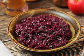 Rotkohl or red cabbage, traditional side dish in Southern Germany
