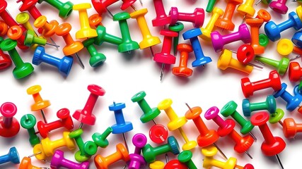 Colorful Pushpins Set - Bright, Bold, and Vibrant