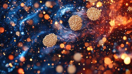 Abstract Concept of Molecular Structures in Cosmic Background