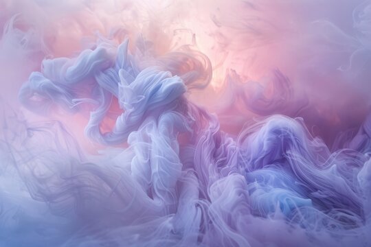 Ethereal pastel clouds in motion