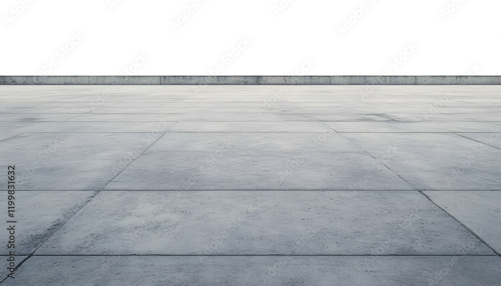 Canvas Prints concrete floor isolated on transparent background cutout