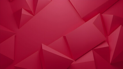 Obraz premium 3d abstract red geometric background. Generative AI