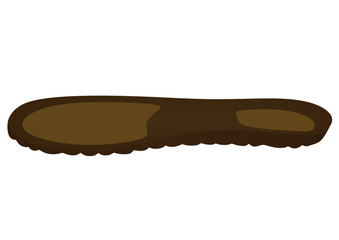 Foot sport insole. vector illustration