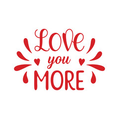 Romantic Love Typography Vector Illustration.
