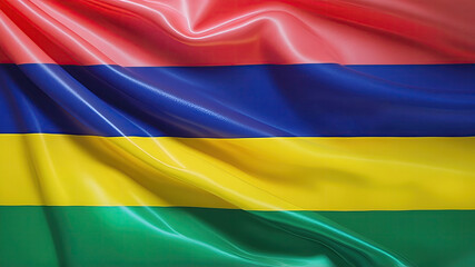 Fototapeta premium mauritius flag for national Day or Independence Day of mauritius