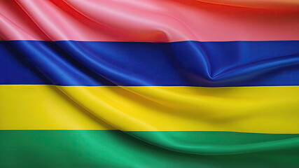 Fototapeta premium mauritius flag for national Day or Independence Day of mauritius