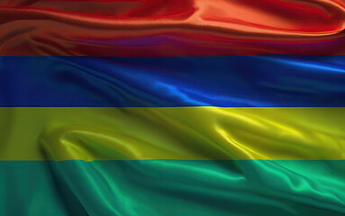 mauritius flag for national Day or Independence Day of mauritius