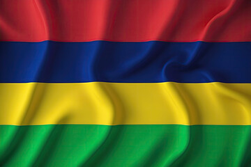 Naklejka premium mauritius flag for national Day or Independence Day of mauritius