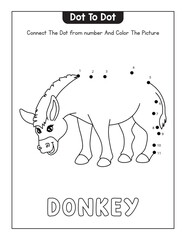 Animals Dot To tot Page