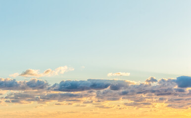 Sunset at Cyprus Beach: Pastel Colors, Clouds over the Sea, Rocky Cliff