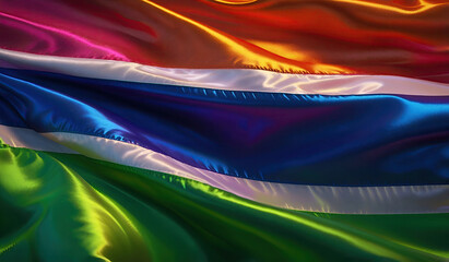 gambian flag for national Day or Independence Day of gambia