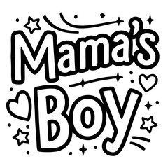 Mama's boy vector