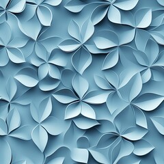 A minimalist 3D floral grid pattern with alternating matte and glossy surfaces . Seamless abstract 3d pattern background