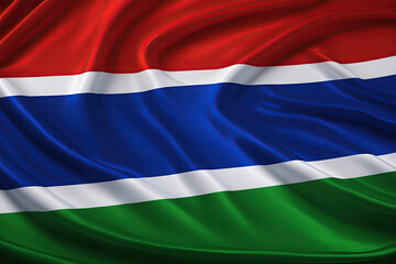 Fototapeta premium gambian flag for national Day or Independence Day of gambia