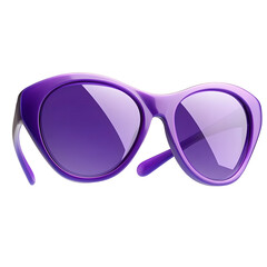 purple sunglasses 3d render icon isolated on transparent background cutout © Daniel