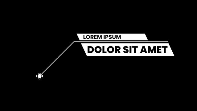 Clean Black & White Pop Up Title
